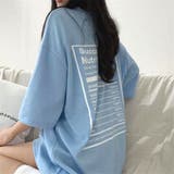 バックプリントルーズTシャツ 春 夏 | Alvia | 詳細画像10