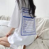 バックプリントルーズTシャツ 春 夏 | Alvia | 詳細画像5