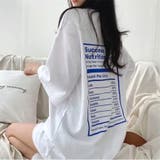 バックプリントルーズTシャツ 春 夏 | Alvia | 詳細画像6