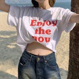 EnjoyプリントルーズTシャツ 春 夏 | Alvia | 詳細画像10