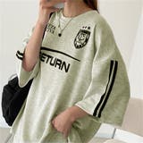 RETURNプリントTシャツ×ショートパンツSET 春 夏 | Alvia | 詳細画像28