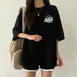 スポーティープリントTシャツ×ショートパンツSET 春 夏 | CHEER【WOMEN】 | 詳細画像14