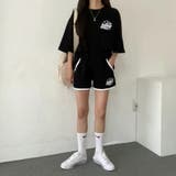 スポーティープリントTシャツ×ショートパンツSET 春 夏 | CHEER【WOMEN】 | 詳細画像16