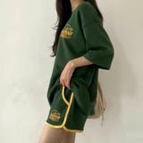 スポーティープリントTシャツ×ショートパンツSET 春 夏 | CHEER【WOMEN】 | 詳細画像3