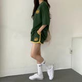 スポーティープリントTシャツ×ショートパンツSET 春 夏 | CHEER【WOMEN】 | 詳細画像6