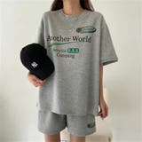 RacingプリントTシャツ×ショートパンツSET 春 夏 | Alvia | 詳細画像3
