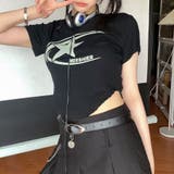 スタープリント短丈チビTシャツ 春 夏 | Alvia | 詳細画像2