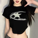スタープリント短丈チビTシャツ 春 夏 | Alvia | 詳細画像6
