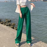 ハイウエストワイドストレートカラーパンツ 韓国 パンツ | Alvia | 詳細画像4