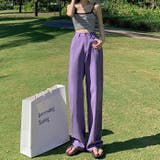 ハイウエストワイドストレートカラーパンツ 韓国 パンツ | Alvia | 詳細画像8