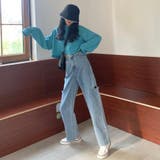 サイドダメージデニムパンツ 秋 冬 | Alvia | 詳細画像5