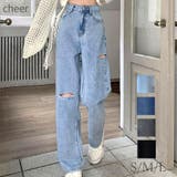 アシメダメージデニムパンツ 秋 冬 | CHEER【WOMEN】 | 詳細画像1