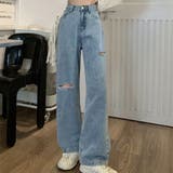 アシメダメージデニムパンツ 秋 冬 | CHEER【WOMEN】 | 詳細画像6