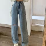 アシメダメージデニムパンツ 秋 冬 | CHEER【WOMEN】 | 詳細画像8