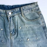 パール付デニムパンツ 秋 冬 | Alvia | 詳細画像15