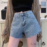 ラインストーンデニムショートパンツ 春 夏 | CHEER【WOMEN】 | 詳細画像1
