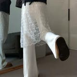 レースドッキングリブニットフレアパンツ 春 夏 | Alvia | 詳細画像7