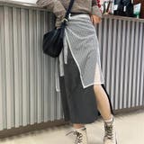ホワイト | レースレイヤードラップスカート 春 夏 | Alvia