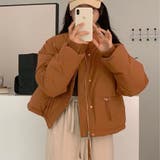 カーキ | クロップド丈ラグラン中綿ジップブルゾン 秋 冬 | CHEER【WOMEN】