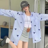 ハート柄オーバーサイズシャツ | Alvia | 詳細画像10