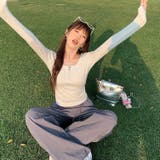 長袖Tャツヘンリーネック プルオーバー | Alvia | 詳細画像8
