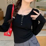 長袖Tャツヘンリーネック プルオーバー | Alvia | 詳細画像5