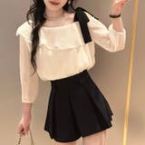 リボン付きオフショルブラウス | Alvia | 詳細画像2