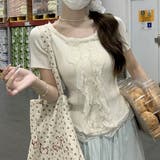 レースフリルドッキングニット | Alvia | 詳細画像4