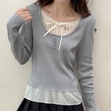 リボンレイヤード風 トップス | Alvia | 詳細画像6