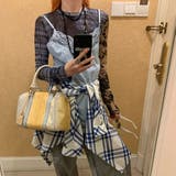 異素材ミックスシアートップス レイヤード風Y2Kスタイル 切り替えチュールトップス | Alvia | 詳細画像2