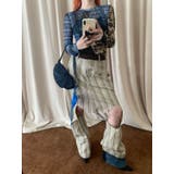 異素材ミックスシアートップス レイヤード風Y2Kスタイル 切り替えチュールトップス | Alvia | 詳細画像4