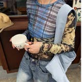 異素材ミックスシアートップス レイヤード風Y2Kスタイル 切り替えチュールトップス | Alvia | 詳細画像5
