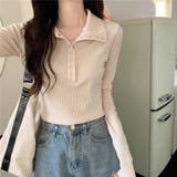 リブTシャツ レディース 長袖 | Alvia | 詳細画像13