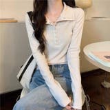リブTシャツ レディース 長袖 | Alvia | 詳細画像14