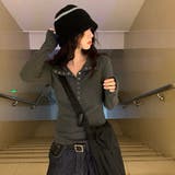 リブTシャツ レディース 長袖 | Alvia | 詳細画像4