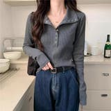 リブTシャツ レディース 長袖 | Alvia | 詳細画像8
