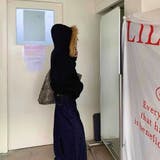 選べる素材(裏起毛 通常)ファーフードジップアップパーカー ロングシーズン | Alvia | 詳細画像4 