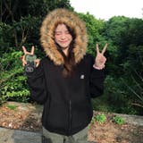 選べる素材(裏起毛 通常)ファーフードジップアップパーカー ロングシーズン | Alvia | 詳細画像15 