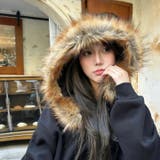 選べる素材(裏起毛 通常)ファーフードジップアップパーカー ロングシーズン | Alvia | 詳細画像19 