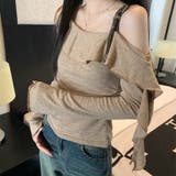 オフショルダー フリル袖トップス | Alvia | 詳細画像3