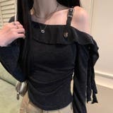 オフショルダー フリル袖トップス | Alvia | 詳細画像7