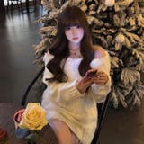 韓国風シャギーフェザー オフショル ニットトップス | Alvia | 詳細画像16