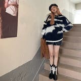 ブラック | シャギーニットプルオーバー | Alvia