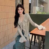 フリルリボンデザイン ニットプルオーバー | Alvia | 詳細画像6