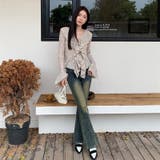 フリルリボンデザイン ニットプルオーバー | Alvia | 詳細画像9
