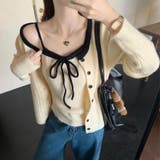 配色リボンニットキャミ+カーディガン2点セット | Alvia | 詳細画像23
