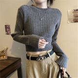 着回し力抜群 ショート丈ニットトップス | Alvia | 詳細画像12