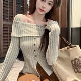 2WAYリブニットトップス | Alvia | 詳細画像8 