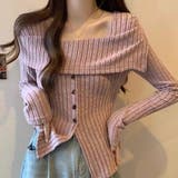 2WAYリブニットトップス | Alvia | 詳細画像9 