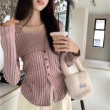 2WAYリブニットトップス | Alvia | 詳細画像4 